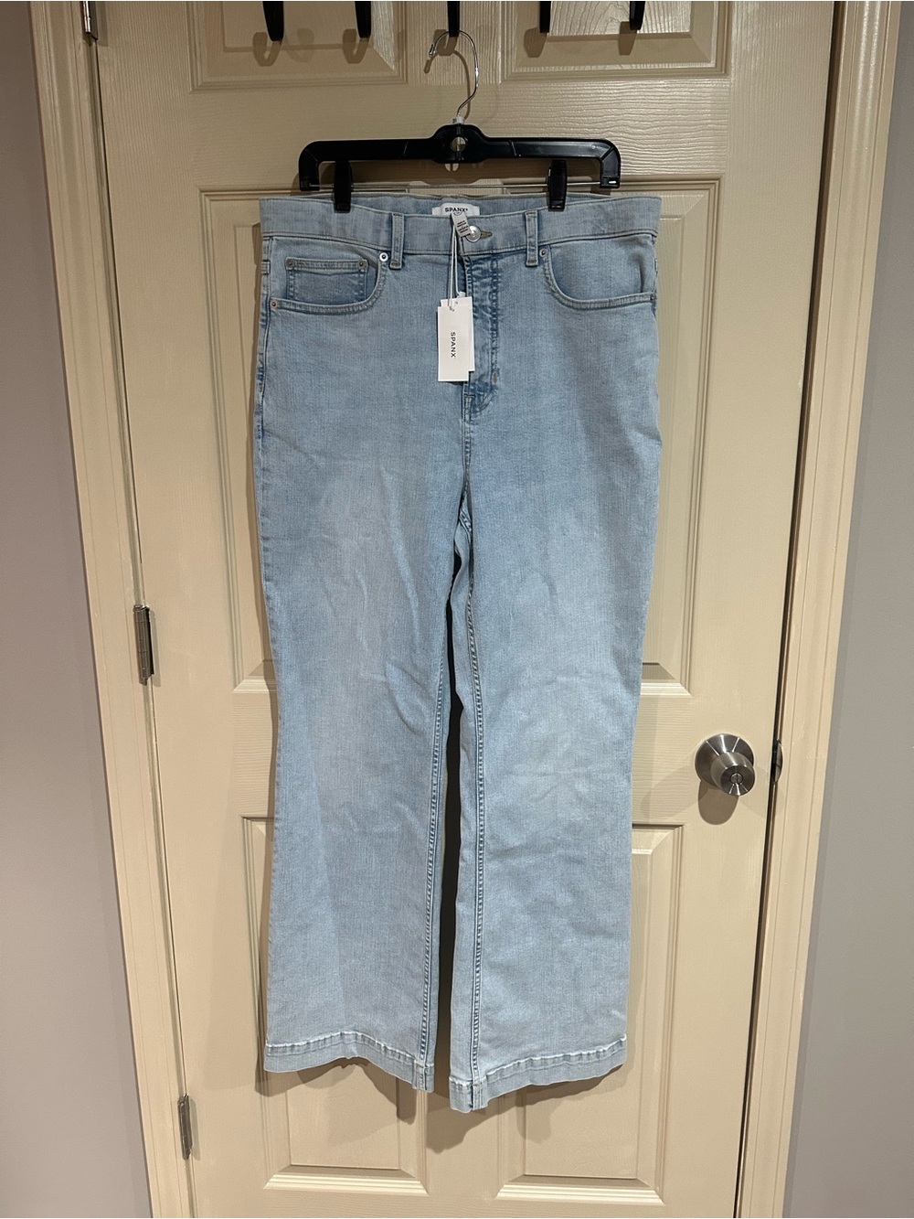 SPANX Slim Straight Leg Jeans Tidal Blue